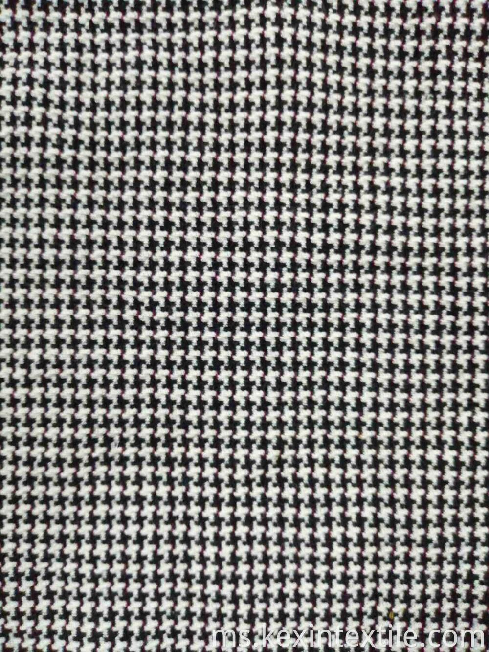 Classic check designs T/C double jacquard knit fabric